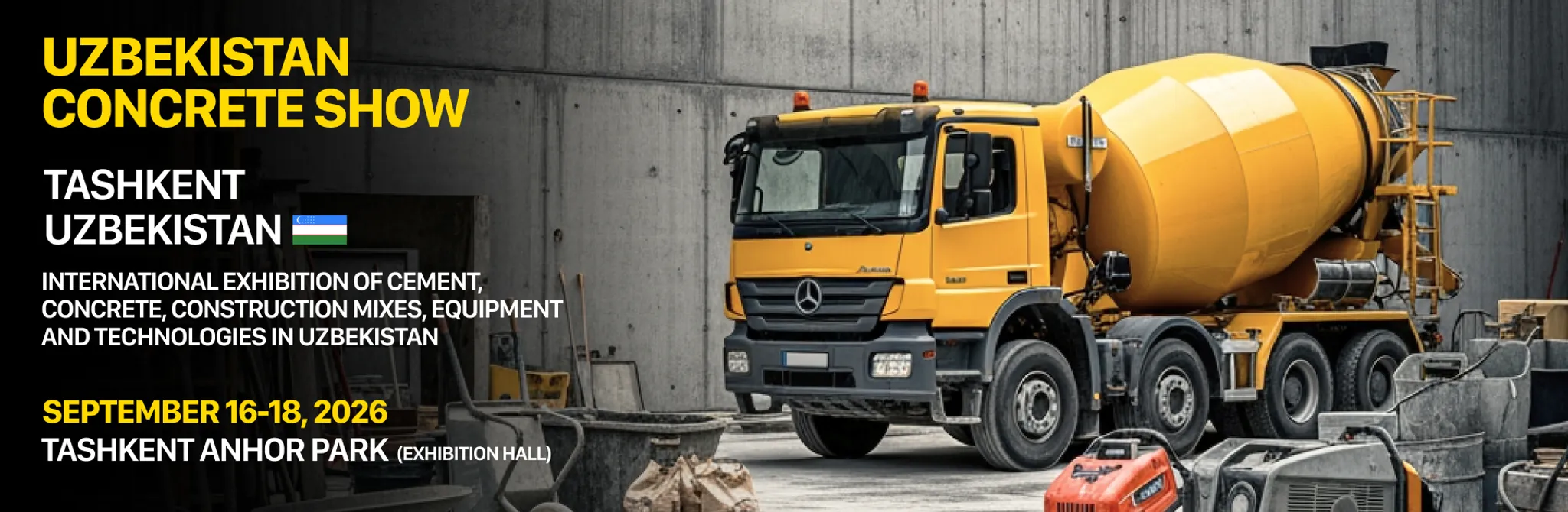 International Exhibition of Cement, Concrete, Construction Mixes, Equipment and Technologies Uzbekistan Concrete Show